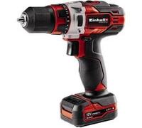 Einhell Perceuse Visseuse sans fil TE-CD 12/1 Li (12 V, 2 Vitesses, Système LED) Livré avec chargeur et 2 batteries