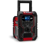 Einhell TE-CR 18 Li DAB+/FM Bluetooth Radio de Chantier, USB, AUX, Écran TFT, IP65, Power X-Change, Sans Batterie