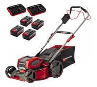 Einhell Professional Tondeuse à Gazon sans Fil GP-CM 36/47S Li BL (4x4,0Ah) Power X-Change (36V, Moteur Brushless, Coupe à 47cm, Bac de 65L) Livré avec 4 Batteries 4,0Ah et 2 Chargeurs Doubles