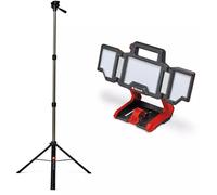 Einhell Lampe sans fil TP-CL 18/3000 Li Set-Solo Power X-Change (18 V, 3 000 lm, tête lumineuse orientable, panneaux lumineux rabattables, 60 LED, avec trépied, sans batterie)