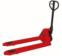 Einhell Transpalette hydraulique TC-PT 2500 (Capacité : 2 500 kg, Diamètre des roues de fourche : 80 mm, Relevage automatique du tion à la verticale, Déplacement silencieux)