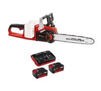 Einhell Tronçonneuse sans fil GP-LC 36/35 Li-Solo Power X-Change (Li-ion, 36 V, longueur de coupe 33 cm, vitesse de coupe 15 m/s, moteur électrique sans balais) avec Twincharger et 2 Batteries 3,0Ah