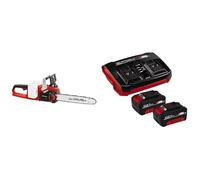 Einhell Tronçonneuse sans fil GP-LC 36/35 Li-Solo Power X-Change (Li-ion, 36 V, longueur de coupe 33 cm, vitesse de coupe 15 m/s, moteur électrique sans balais) + Twincharger et 2 Batteries 4,0Ah