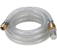 Einhell Tuyau d'aspiration translucide 4 mètres avec embout laiton