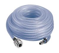 Einhell Tuyau d'air comprimé haute pression 10 m Ø6 mm 15 bar filetage femelle R 1/4'' PVC tressé