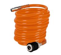 Einhell Tuyau spirale à air comprimé pour compresseur (4 mètres, 8 bar max, Ø 6mm, raccord inclus)