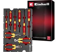 Einhell Set d'outils électricien E-Case Pad 9 pièces – isolation IEC 60900, tournevis et pinces