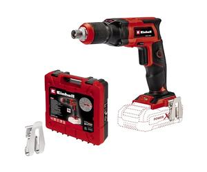 Einhell Visseuse à placo sans fil TE-DY 18 Li-Solo | PXC | 18 V | 4000 tr/min | variateur électronique | droite/gauche | fonctionnement continu | coffret | sans batterie