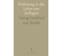 Einleitung in die Lehre von Auflagen