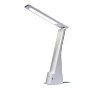 EINLICHT Lampe de bureau LED | Tableau | Lampe de bureau tactile à intensité variable sans fil 5 W Lampe de lecture pivotante Lampe de chevet Blanc neutre 4000 K 26 cm de haut Charge USB-C Blanc
