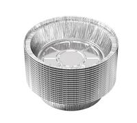 Einsätze Für Heißluftfritteuse, 50 Stück Aluminiumfolien-Schalen, Ölfeste Runde E Für Dampfgarerkörbe, Für Backzubehör Mikrowelle Backen Restaurant Küche Fleisch