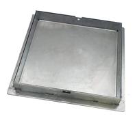 EINSIDE Couvercle à Carreler en Acier Galvanisé, Trappe d'Inspection à Paver Lourde, Hauteur du Cadre 8 cm, 60 x 60 cm