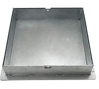 EINSIDE Couvercle à carreler en acier galvanisé, trappe d'inspection à paver, plaque d'egout à remplissage H 8 (40x40 cm)