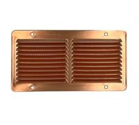 EINSIDE Grille d'aération en cuivre avec filet anti insectes, Grille d'aération passage d'air, 15 x 28 cm