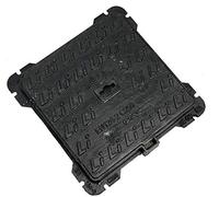 EINSIDE Plaque d'égout en fonte C250, Couvercle de regards avec cadre certifié UNI EN124-1/2 (30x30 cm)