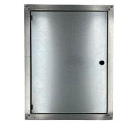 EINSIDE Trappe de Visite en Acier galvanisé, Trappe d'inspection, Panneau de révision avec Bouton (20x25 cm)