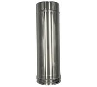 EINSIDE Tuyau Double Paroi en Acier Inoxydable AISI 316, Longueur 100 cm - ø 150/200 mm