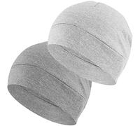 EINSKEY Bonnet de Nuit Homme Femme, 100% Coton Léger Fin Skull Cap pour Sport, Chimio, Cancer, Sommeil, Casque Moto