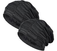EINSKEY Bonnet Homme Femme Hiver Chaud Confortable Beanie Hat à Doublure en Polaire pour Ski, Randonnée, Vélo, Courir