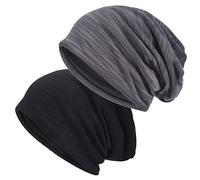 EINSKEY Bonnet Homme Femme Léger Respirant Long Beanie Hat pour Running, Chimio, Sommeil, Randonnée