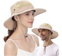 EINSKEY Chapeau de Soleil Homme Femme à Large Bord, Anti-UV, Pliable et Étanche, Compatible Queue de Cheval, Idéal pour Randonnée, Jardinage, Safari et Brousse