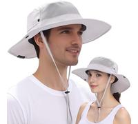 EINSKEY Chapeau de Soleil Homme Femme à Large Bord, Anti-UV, Pliable et Étanche, Compatible Queue de Cheval, Idéal pour Randonnée, Jardinage, Safari et Brousse