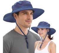 EINSKEY Chapeau de Soleil Homme Femme à Large Bord, Anti-UV, Pliable et Étanche, Compatible Queue de Cheval, Idéal pour Randonnée, Jardinage, Safari et Brousse