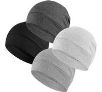 EINSKEY Lot de 2 bonnets unisexes en coton pour course à pied, cyclisme, chimiothérapie, doublure de casque, Lot de 4 (multicolore C), Taille unique