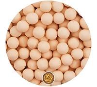 EinsSein 0,35kg Crispy chocolat Dragees mariage grand abricot brillant - ca.1,8 cm perles - dragées baptême communion amandes feter et recevoir fêter de fete couleur pas cher aux bombe tag