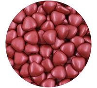 EinsSein 0,5kg Dragees mariage au chocolat cœur médium bordeaux perle dragées mariage baptême noël communion amandes feter et recevoir fêter de fete couleur pas cher aux bombe tag voir mes etui