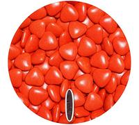EinsSein 0,5kg Dragees mariage au chocolat cœur médium rouge brillant dragées baptême communion amandes feter et recevoir fêter de fete couleur pas cher aux bombe tag voir mes etui contenant boite a