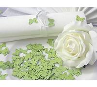 EinsSein 10g Confettis pour Décorations Butterfly Approx. 160 Part. Vert Clair papetière Confetti Paillette Paillettes confiti Mariage Sortie eglise Decoration Table eglis Anniversaire Petite Mega