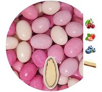 EinsSein 1kg Dragees amandes au chocolat Mélange de saveurs Mix rose brillant | ca. 160 pièce Dragées Mariage Baptême Communion Célébrer Fête Candybar | cadeaux d’invités | Badem sekeri