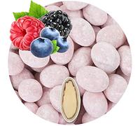 EinsSein 400g Dragees amandes truffées au chocolat yaourt et baies sauvages rose | ca. 80 pièce Dragées Mariage Baptême Communion Célébrer Fête Candybar | cadeaux d’invités | Amandes | Badem sekeri