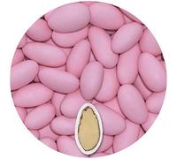EinsSein 500g Dragées Amandes Gracile midi rose brillant | ca. 150 pièce Dragees Mariage Baptême Communion Célébrer Fête Candybar | Confiserie Candy Bar | Cadeaux Invités | Bonbons Amande Premium
