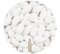 EinsSein 500g Dragées Mariage Amande Avola Exclusiva blanc | ca. 80 pièce Dragees Baptême Communion Célébrer Fête Candybar | Bonbons aux Amande Premium Candy Bar | Cadeaux Invités