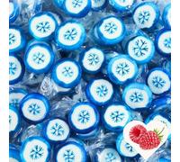 EinsSein Bonbons de Noël 1kg - Flocons de Neige Bleu et Blanc | Bonbons Artisanaux Rocks | Mini pour Calendrier de l’Avent Saint-Nicolas Cadeaux de Noël Cadeau Lutin