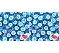 EinsSein Bonbons de Noël 500g - Flocons de Neige Bleu et Blanc | Bonbons Artisanaux Rocks | Mini pour Calendrier de l’Avent Saint-Nicolas Cadeaux de Noël Cadeau Lutin (Lot de 2)