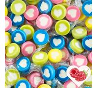EinsSein Bonbons multicolores 1kg (≈260 pièces) | Dragées cœur jungle | Bonbons fête enfant mariage baptême communion Pâques | Décoration table & cadeaux invités gourmands