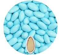 EinsSein Dragées Amandes Colorato bleu clair brillant 500g | ca. 140 pièce Dragees Mariage Baptême Communion Célébrer Fête Candybar | Confiserie Candy Bar | Cadeaux Invités | Bonbons Amande Premium
