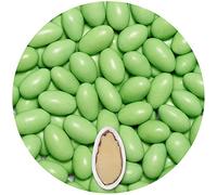 EinsSein Dragées Amandes Colorato vert clair brillant 500g | ca. 140 pièce Dragees Mariage Baptême Communion Célébrer Fête Candybar | Confiserie Candy Bar | Cadeaux Invités | Bonbons Amande Premium