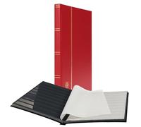 Einsteckbuch BASIC 32, rot: 32 schwarze Seiten, unwattierter Einband, rot