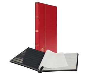 Einsteckbuch BASIC 32, rot: 32 schwarze Seiten, unwattierter Einband, rot