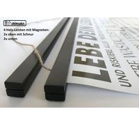 Einstein, Albert - Poster - E=mc2 + 2 pcs plinthes en bois 61 cm noir