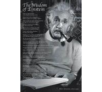 Einstein, Albert - Poster - The Wisdom of Einstein + 1 paquet de tesa Powerstrips® - Contenu 20 pièces