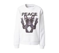 EINSTEIN & NEWTON Sweat-shirt 'Frenchie Peace' anthracite / gris basalte / gris clair / blanc, Taille S