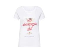 EINSTEIN & NEWTON T-shirt 'Champagne Diet' rose / blanc, Taille XS