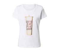 EINSTEIN & NEWTON T-shirt 'Coffee' marron / blanc, Taille M
