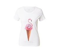 EINSTEIN & NEWTON T-shirt 'Flamingo Ice' marron / marron châtaigne / rose / rose foncé / blanc, Taille M