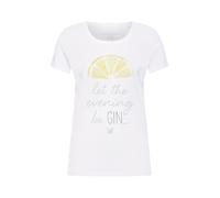 EINSTEIN & NEWTON T-shirt 'Gin' jaune / blanc, Taille XS